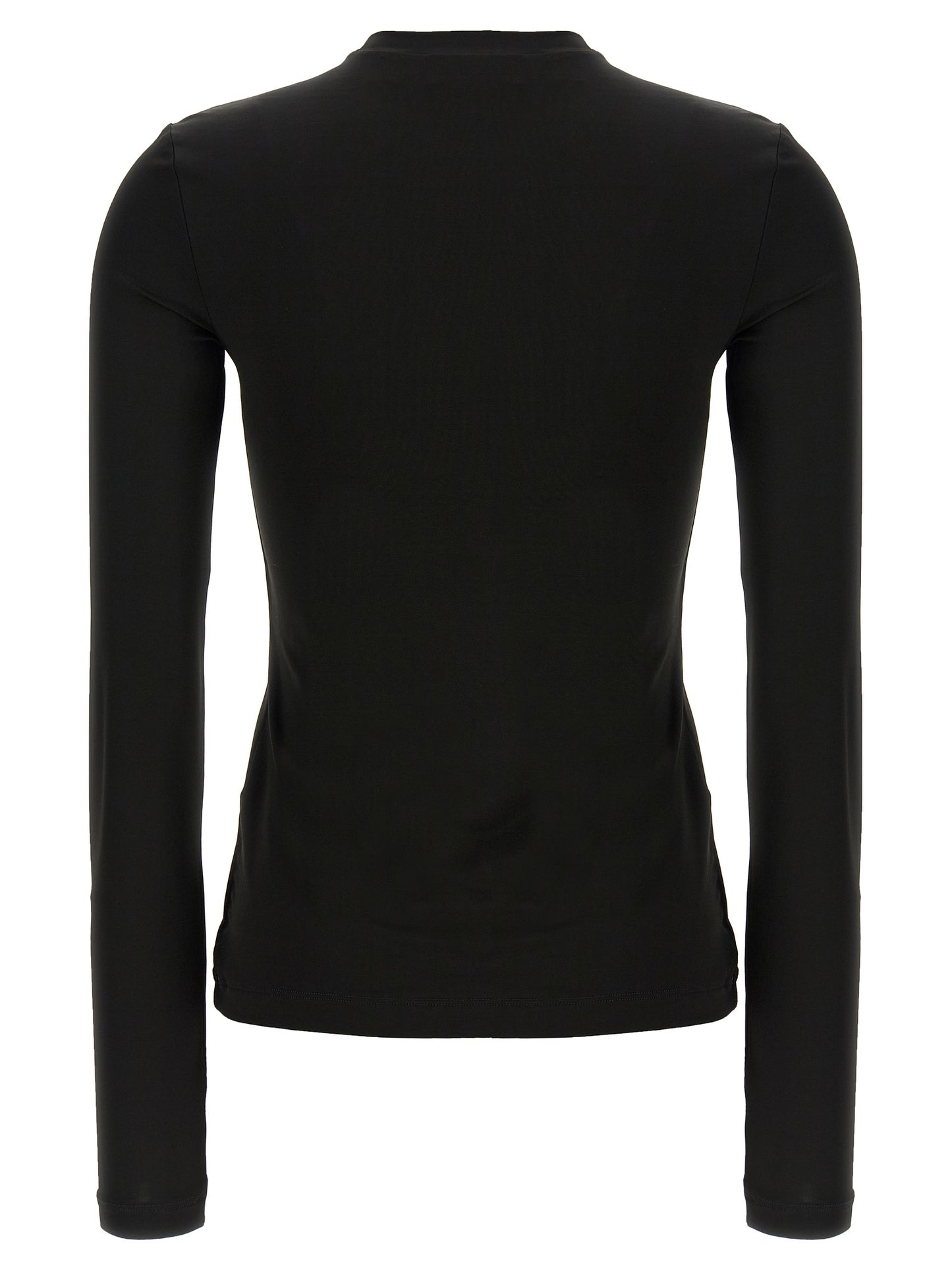 Cardigan by Off-White for women in stretch fabric & acetate black, white & print showcases a luxurious silhouette, meticulously detailed with a sophisticated crew neckline and for a refined finish.