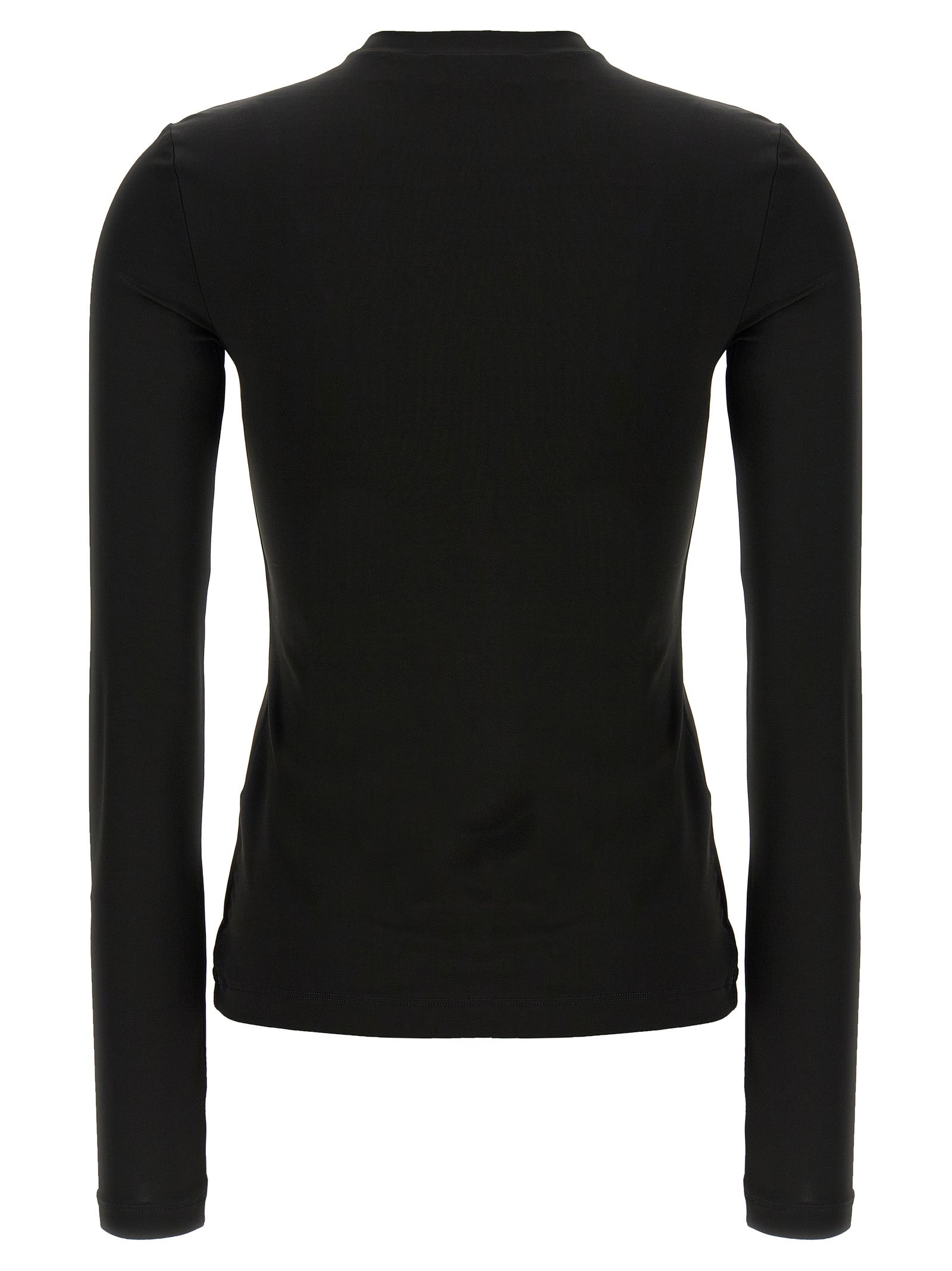 Cardigan by Off-White for women in stretch fabric & acetate black, white & print showcases a luxurious silhouette, meticulously detailed with a sophisticated crew neckline and for a refined finish.