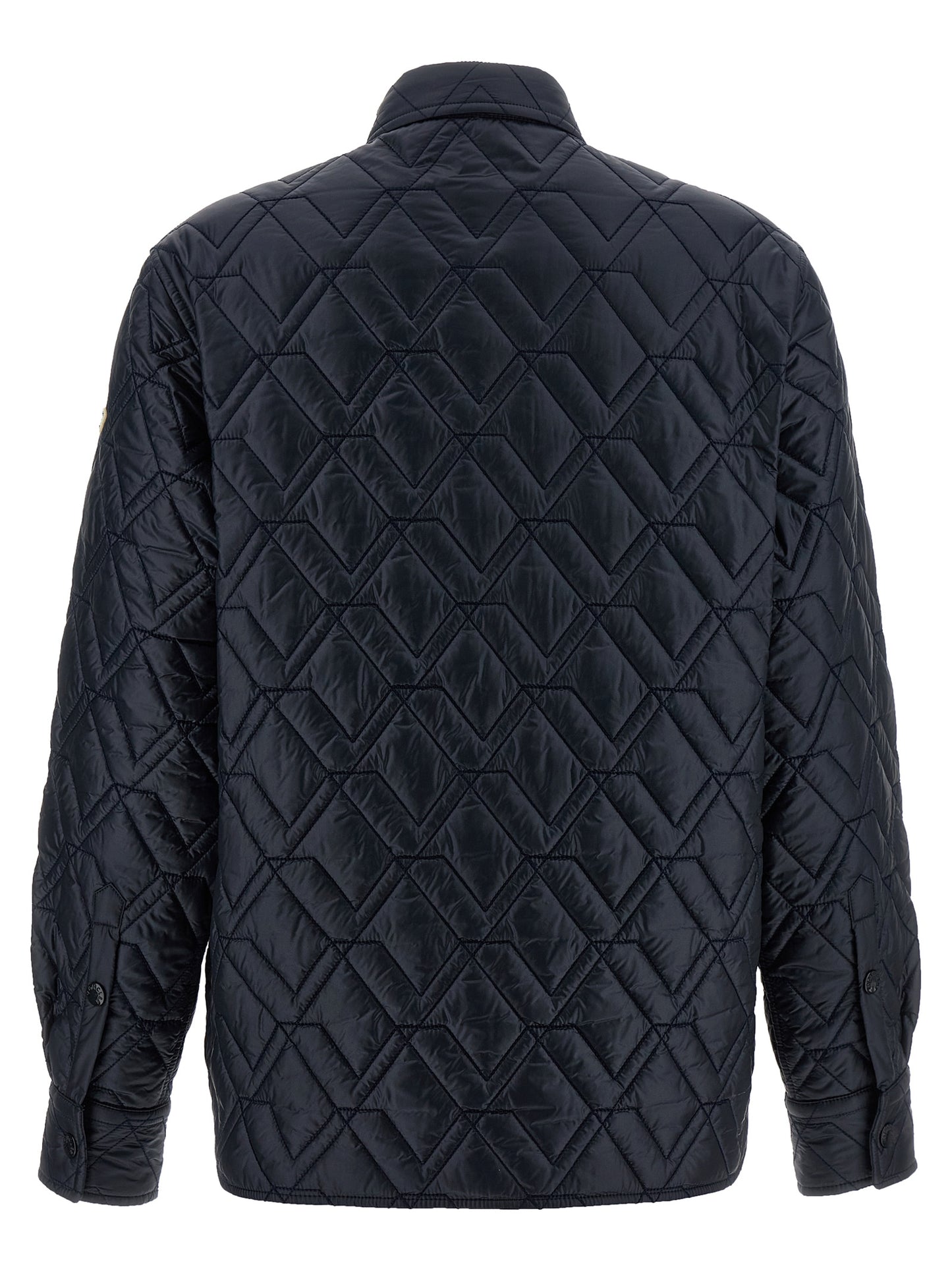 Windbreaker Jacket by Moncler for women in polyamide felt blue features an perennial silhouette with a refined and perennial pockets, insulated & windproof for a sophisticated weather-resistant look.