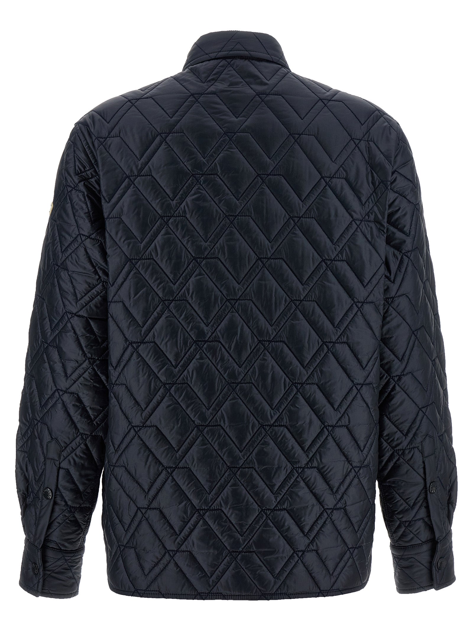 Windbreaker Jacket by Moncler for women in polyamide felt blue features an perennial silhouette with a refined and perennial pockets, insulated & windproof for a sophisticated weather-resistant look.