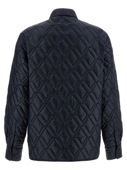 Windbreaker Jacket by Moncler for women in polyamide felt blue features an perennial silhouette with a refined and perennial pockets, insulated & windproof for a sophisticated weather-resistant look.