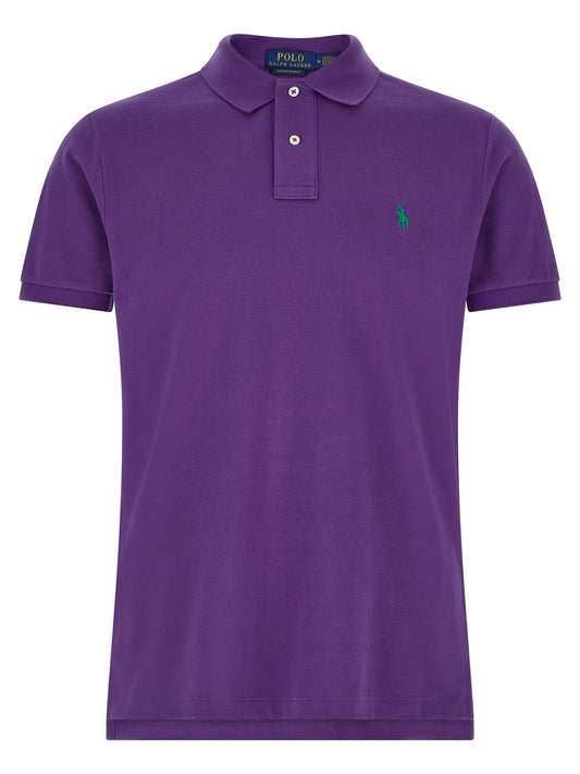 This Polo Shirt by Polo Ralph Lauren for men in cotton purple presents a flawless silhouette, showcasing flawless short-sleeve detailing and a refined for a truly flawless aesthetic.