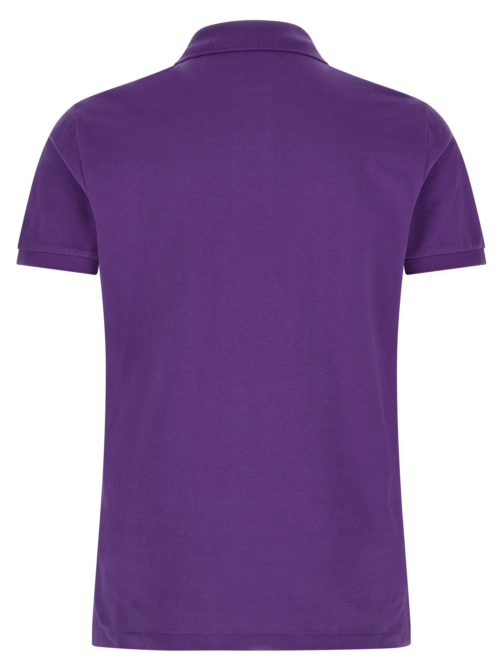 Polo Shirt by Polo Ralph Lauren for men in cotton purple presents a sleek silhouette, featuring a refined and for a sleek finish.