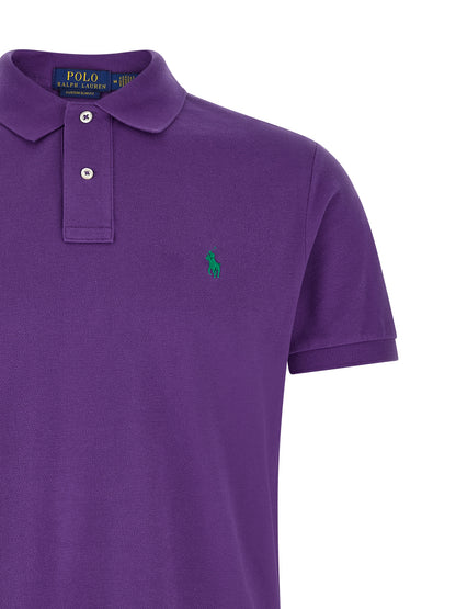 Polo Shirt by Polo Ralph Lauren for men in cotton purple features a eye catching silhouette, showcasing a refined and for a eye catching finish.