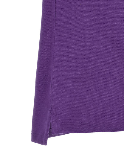 Polo Shirt by Polo Ralph Lauren for men in cotton purple presents a crisp silhouette, artfully detailed with a crisp and crisp .
