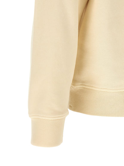 Sweatshirt by Stone Island for men in cotton beige presents a smart casual silhouette, featuring a smart casual crew neckline and for a sophisticated look.