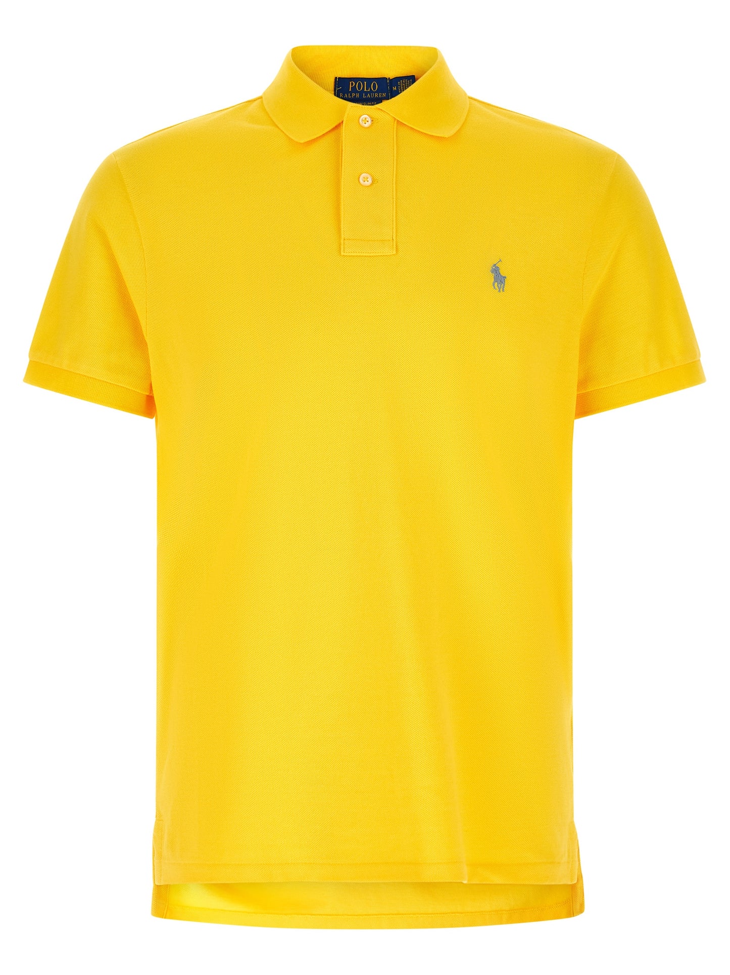 Polo Shirt by Polo Ralph Lauren for men in cotton bicolour & yellow presents a sleek silhouette, featuring a refined and short-sleeve for a sleek finish.