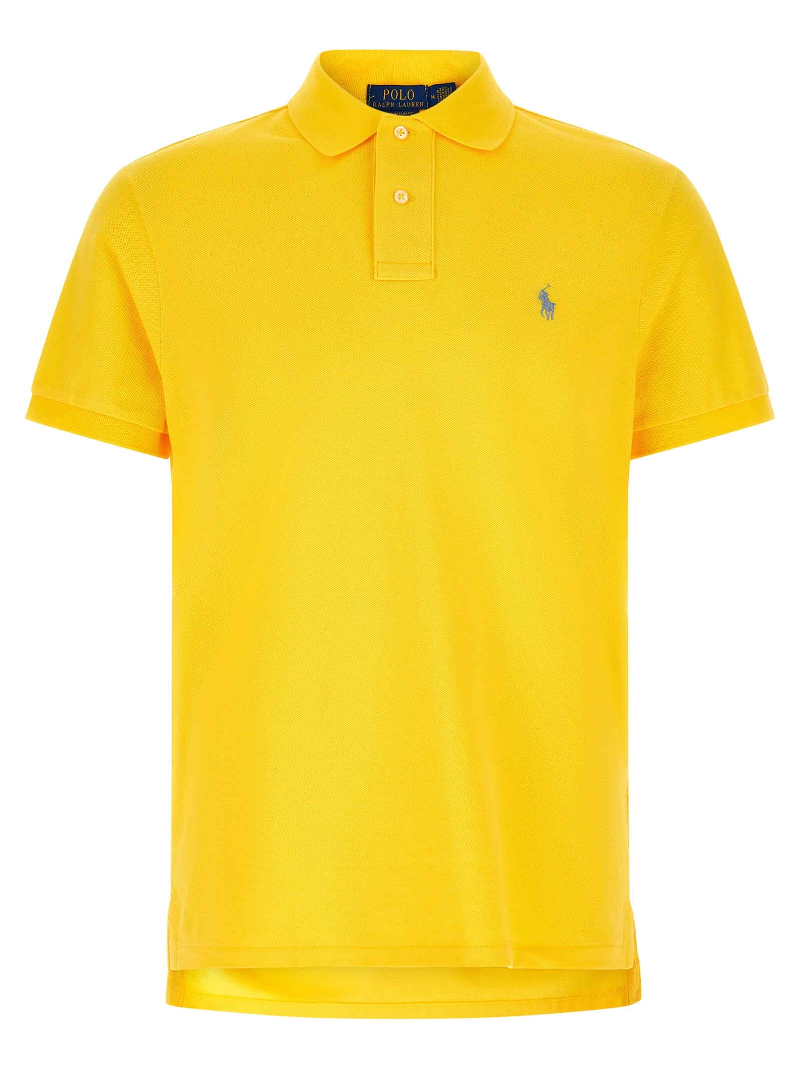 Polo Shirt by Polo Ralph Lauren for men in cotton bicolour & yellow presents a sleek silhouette, featuring a refined and short-sleeve for a sleek finish.