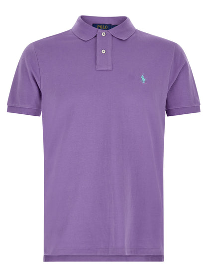 This Polo Shirt by Polo Ralph Lauren for men in cotton purple presents a flawless silhouette, showcasing flawless short-sleeve detailing and a refined for a truly flawless aesthetic.