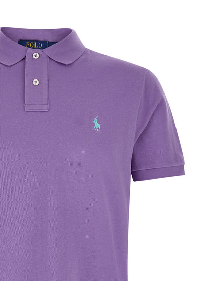 Polo Shirt by Polo Ralph Lauren for men in cotton purple features a eye catching silhouette, showcasing a refined and for a eye catching finish.