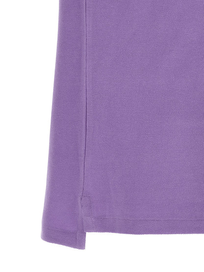 Polo Shirt by Polo Ralph Lauren for men in cotton purple showcases a sharp silhouette, detailed with a refined and sharp for a sophisticated finish.