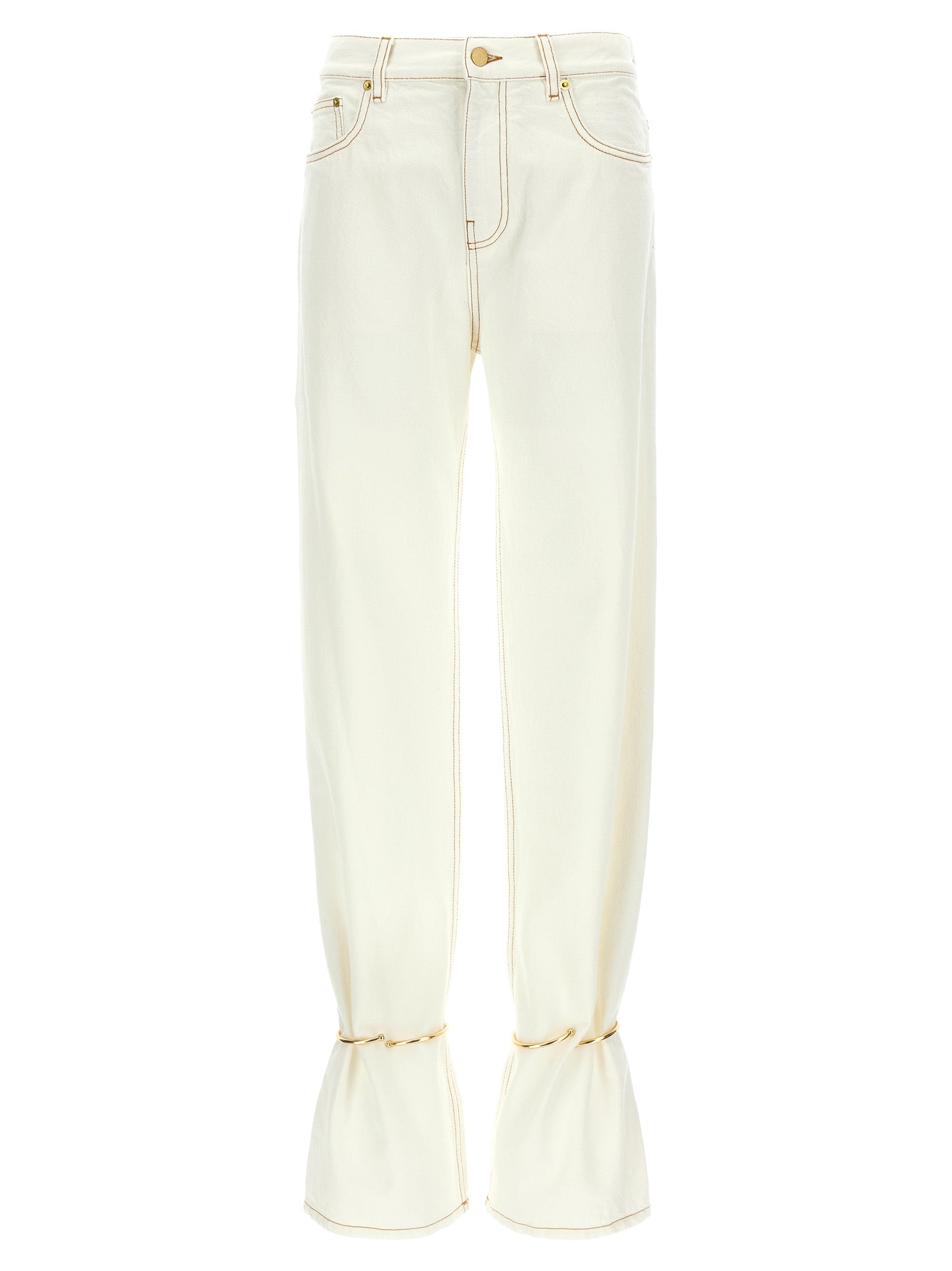 Jeans by Darkpark for women in denim cotton white & signature features an sartorial straight-leg and long with a cut for a sartorial finish.