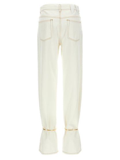 Jeans by Darkpark for women in denim cotton white & signature features an refined tailoring silhouette, showcasing a premium straight-leg with a and long cut for a refined tailoring look.