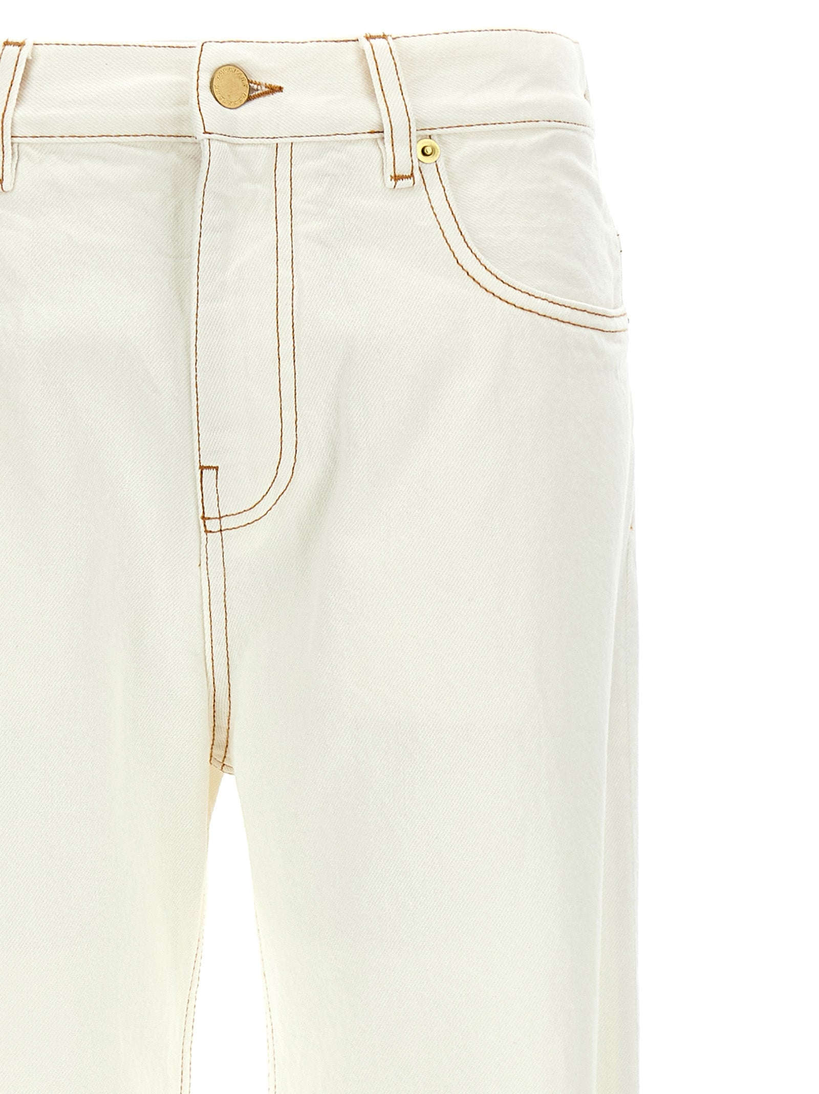 Jeans by Darkpark for women in denim cotton white & signature features an sophisticated and straight-leg with a precise long, creating a sophisticated and sophisticated silhouette.