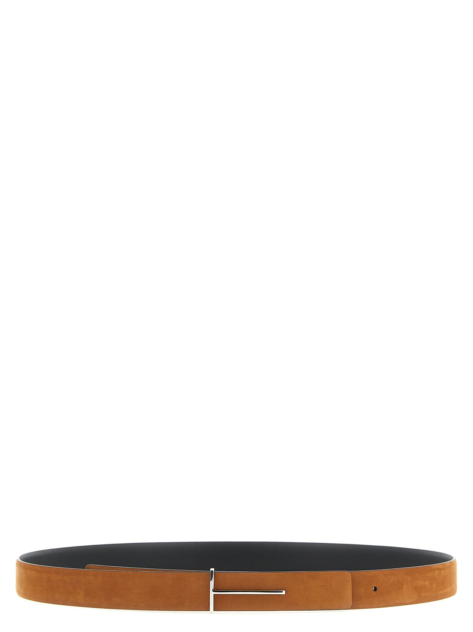 Belt by Tom Ford for men in plush nubuck leather multicolor features an artisanal finish, elegantly showcasing the signature style and artisanal craftsmanship of the Plush Nubuck leather Belt design.