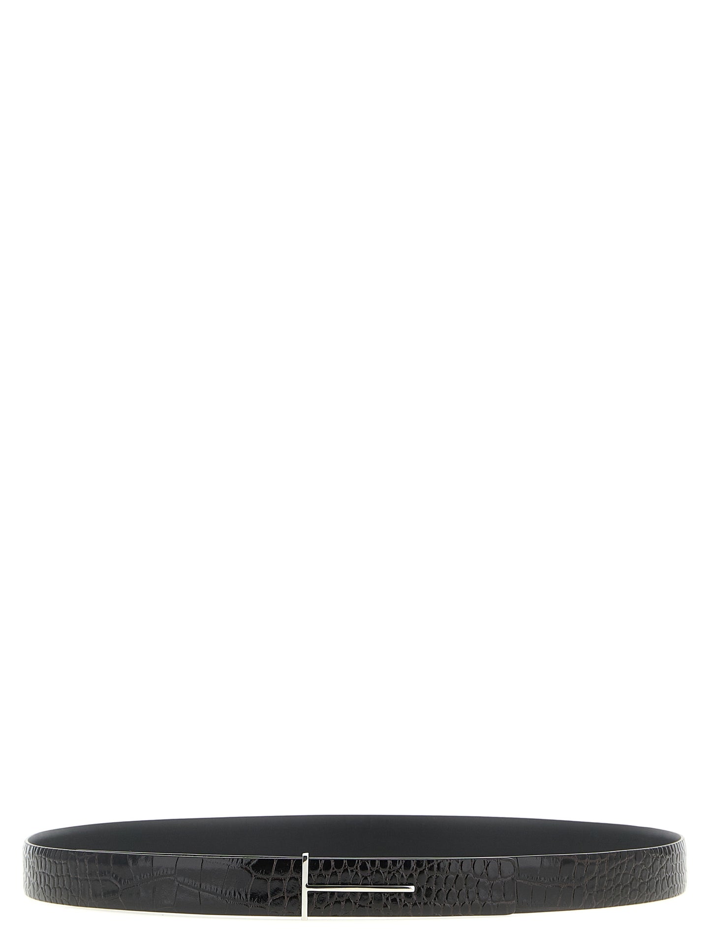 Belt by Tom Ford for men in python leather black, multicolor & print features a versatile silhouette, artfully showcasing the versatile design of the Python Leather Belt for a sophisticated, premium finish.