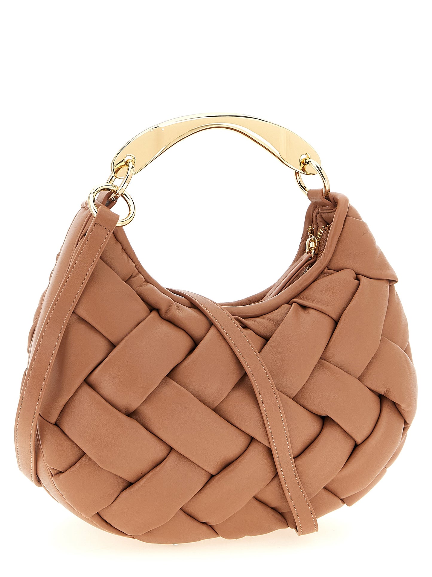Handbag by Twinset for women in nylon polyurethane & metal multicolor & pink features a ornamental silhouette, showcasing a secure zipper, ample , and ornamental shoulder-strap & handle for a sophisticated look.