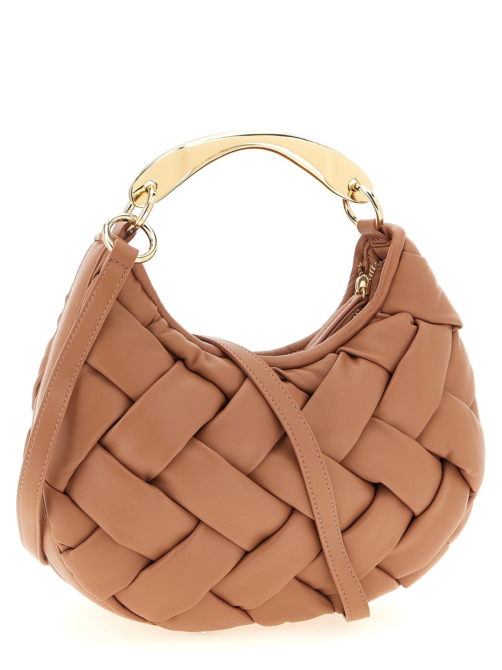 Handbag by Twinset for women in nylon polyurethane & metal multicolor & pink features a ornamental silhouette, showcasing a secure zipper, ample , and ornamental shoulder-strap & handle for a sophisticated look.