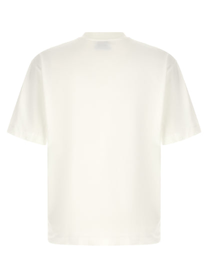 T-Shirt by Off-White for men in cotton bicolour, black, white & print showcases a chic silhouette, artfully detailed with a chic crew neckline and for a chic finish.