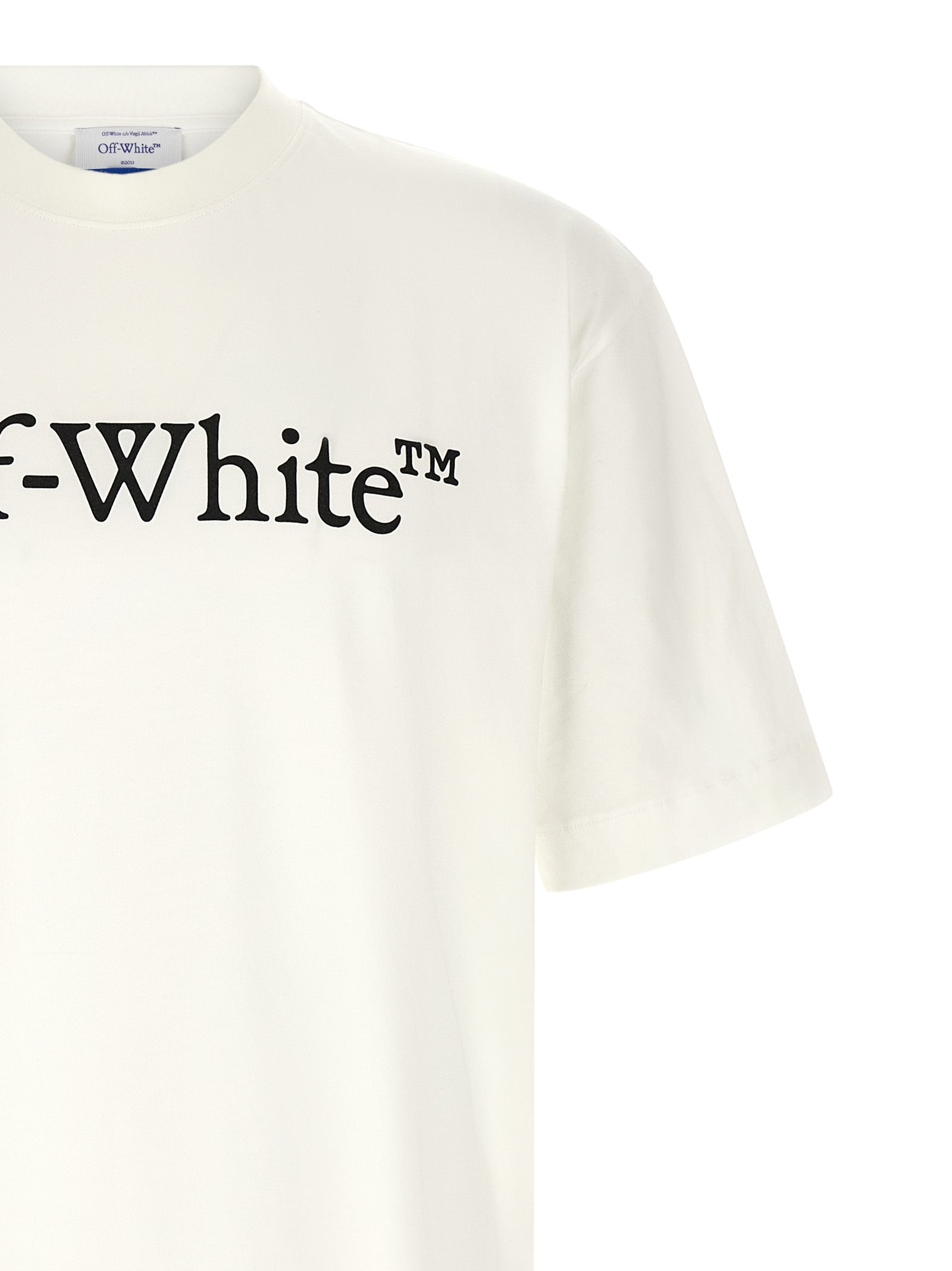 T-Shirt by Off-White for men in cotton bicolour, black, white & print features a plush silhouette, showcasing a sophisticated crew neckline and for a truly plush finish.