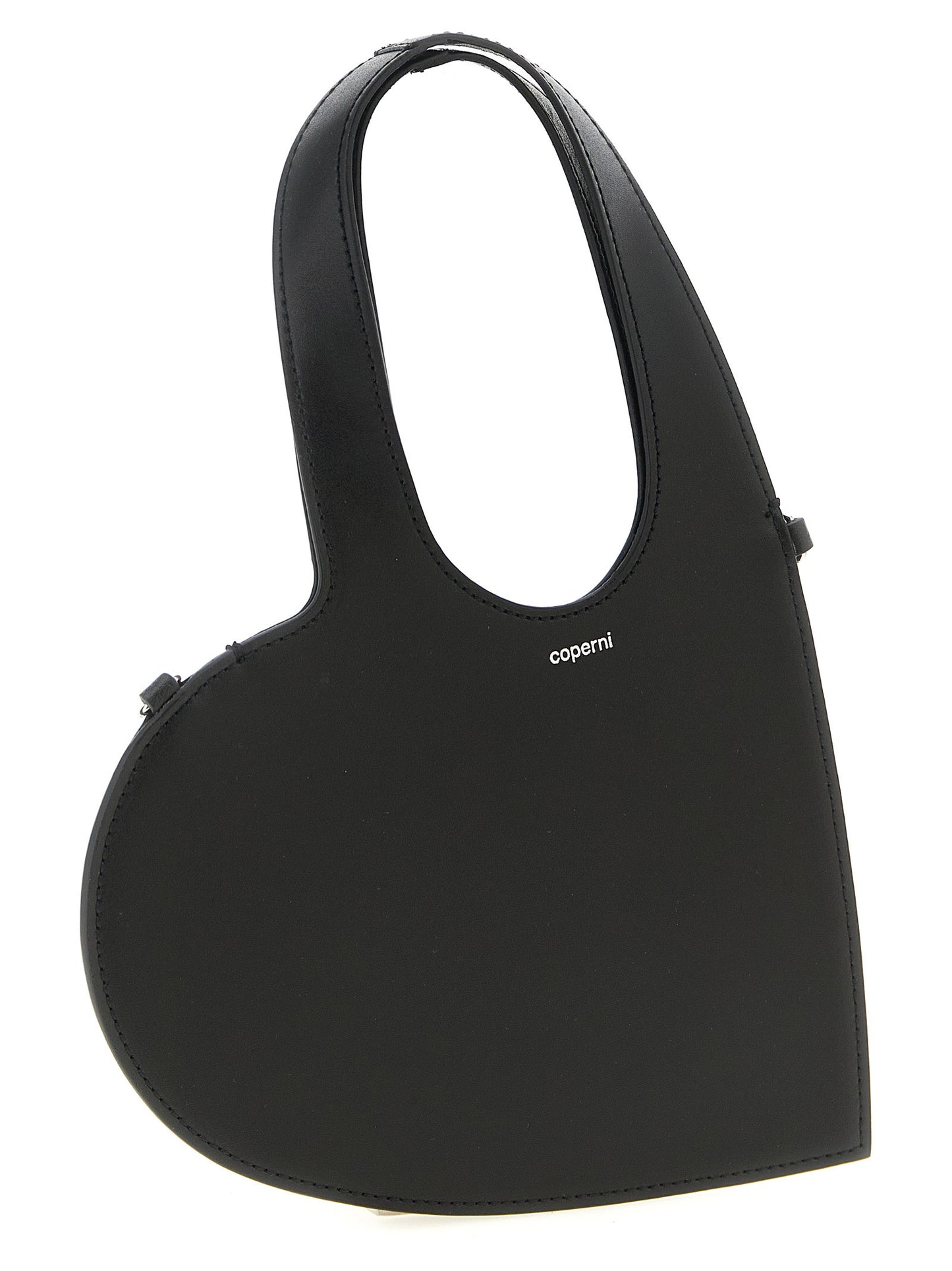 Mini Handbag by Coperni for women in leather black features a signature silhouette, showcasing a secure and signature with versatile shoulder-strap, adjustable-strap & handle for a sophisticated look.