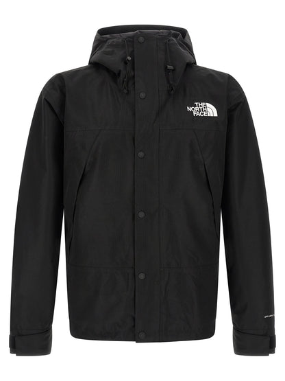 Hooded Windbreaker Jacket by The North Face for men in polyester black features an perennial silhouette with a refined hooded neckline and perennial water-resistant, pockets, hooded & windproof for a sophisticated weather-resistant look.