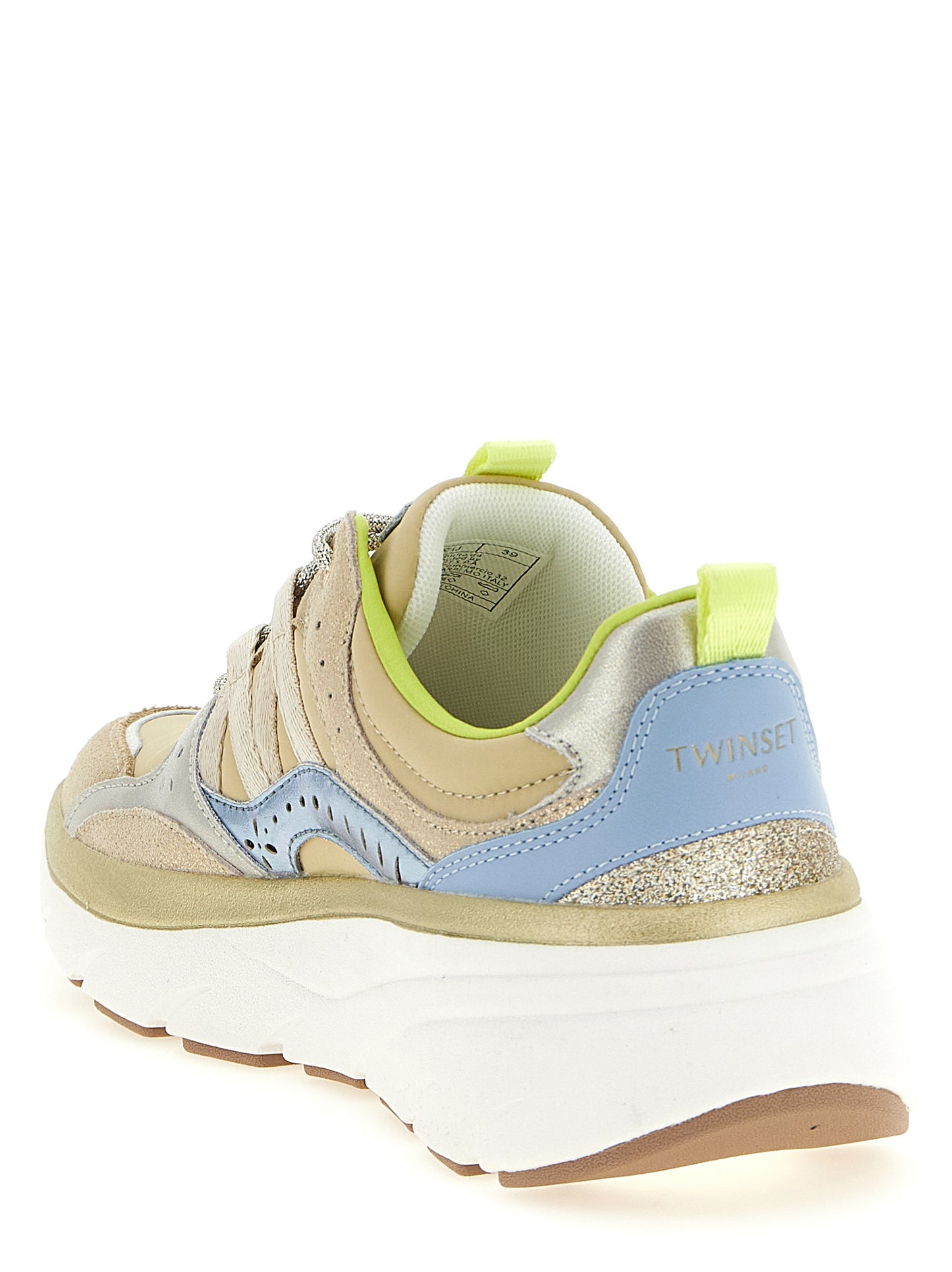 Athletic Sneakers Twinset women polyethylene polyurethane suede leather multicolor featuring a avant-garde Women's Athletic Polyethylene Polyurethane Suede Leather Sneakers design with a avant-garde athletic style for a refined finish.
