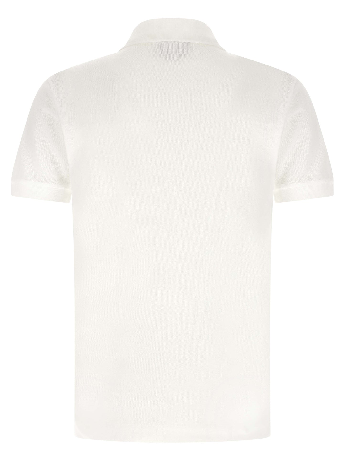 Polo Shirt by Lacoste for men in cotton white presents a crisp silhouette, artfully detailed with a crisp and crisp .