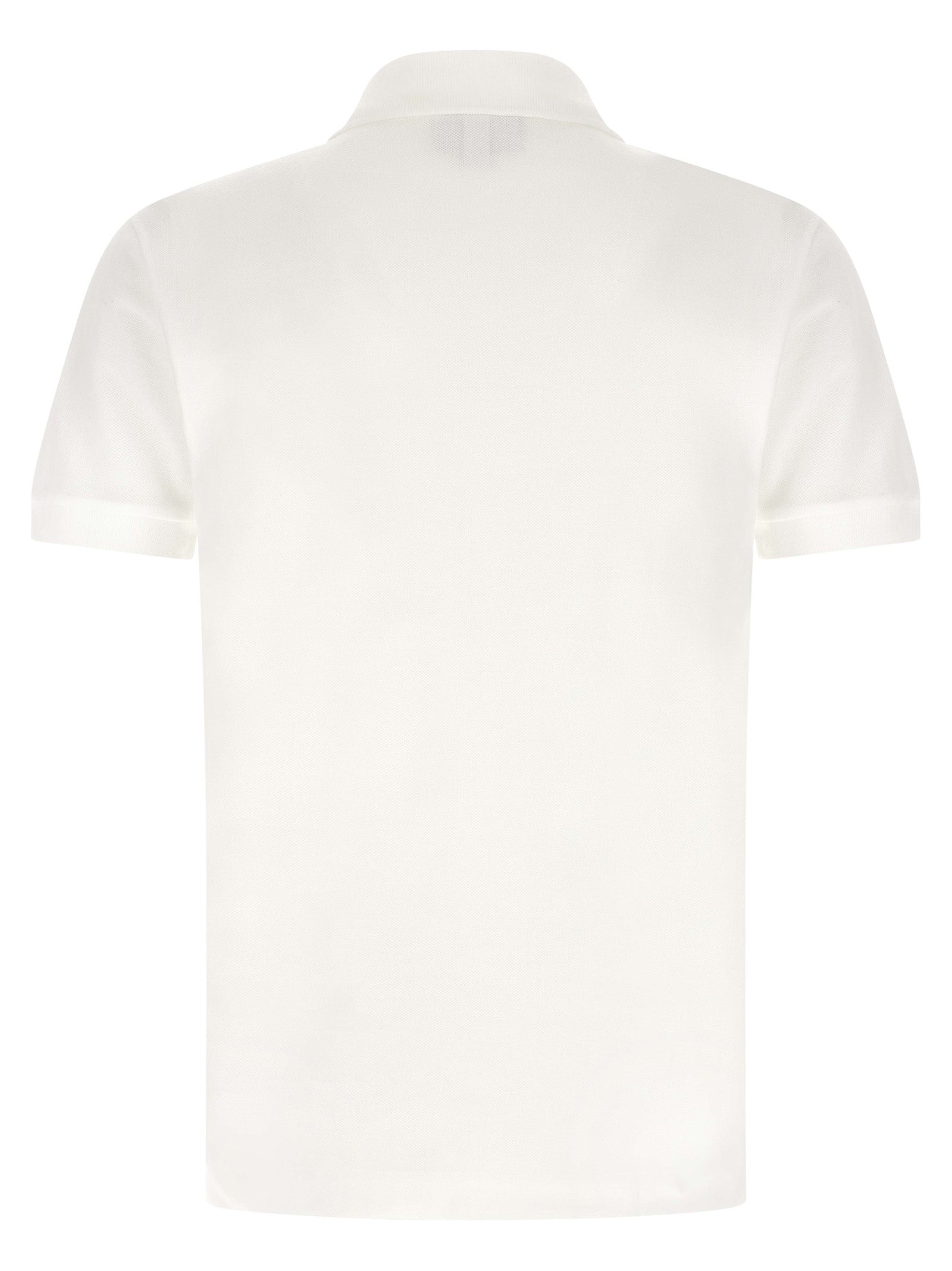 Polo Shirt by Lacoste for men in cotton white presents a crisp silhouette, artfully detailed with a crisp and crisp .