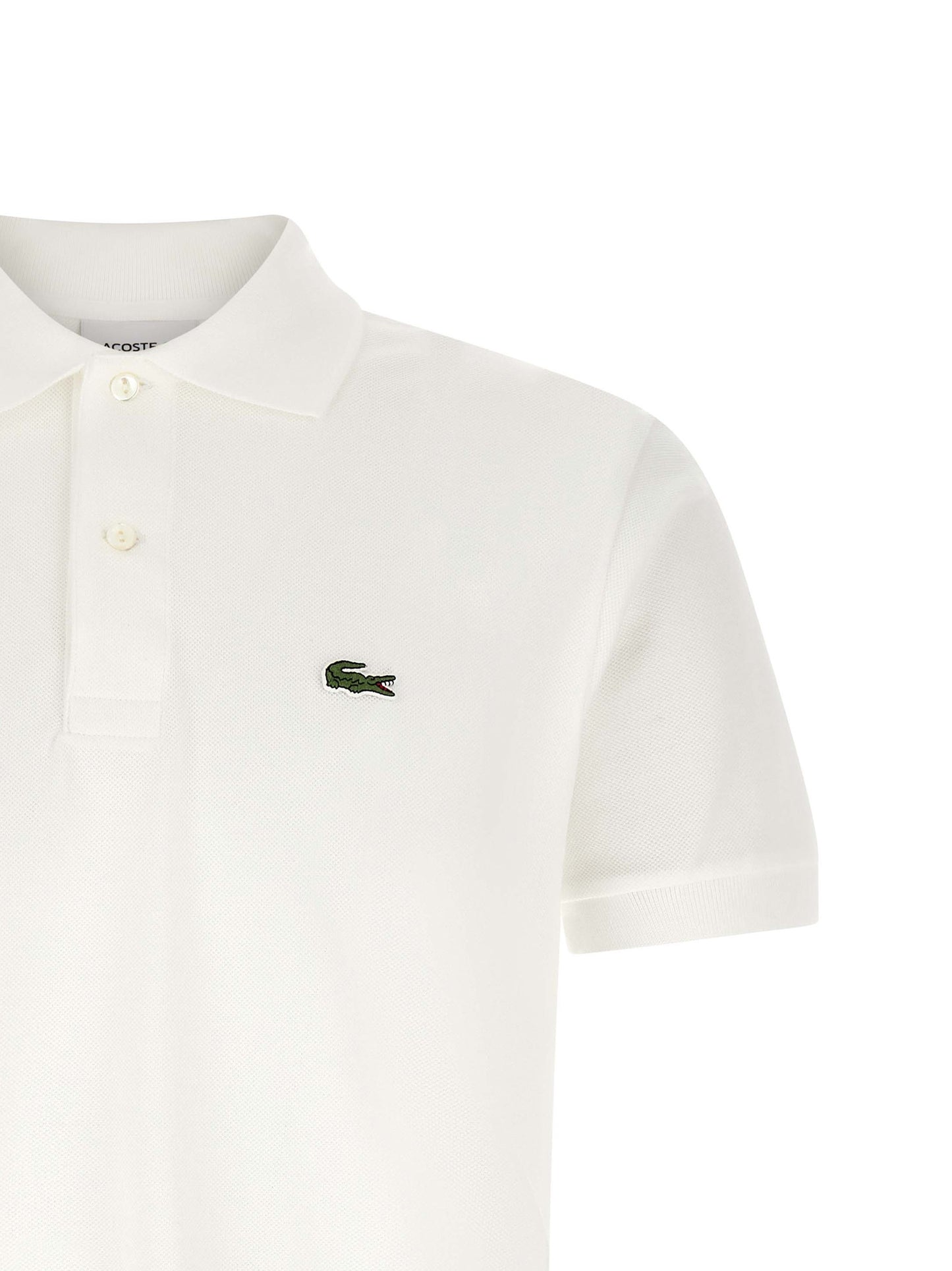 Polo Shirt by Lacoste for men in cotton white features a eye catching silhouette, showcasing a refined and for a eye catching finish.