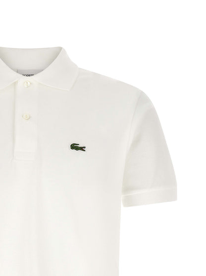 Polo Shirt by Lacoste for men in cotton white features a eye catching silhouette, showcasing a refined and for a eye catching finish.