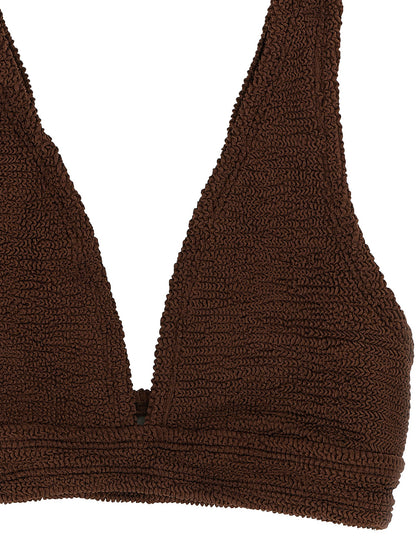 Hunza G Women's Stretch Polyamide Bikini - Brown