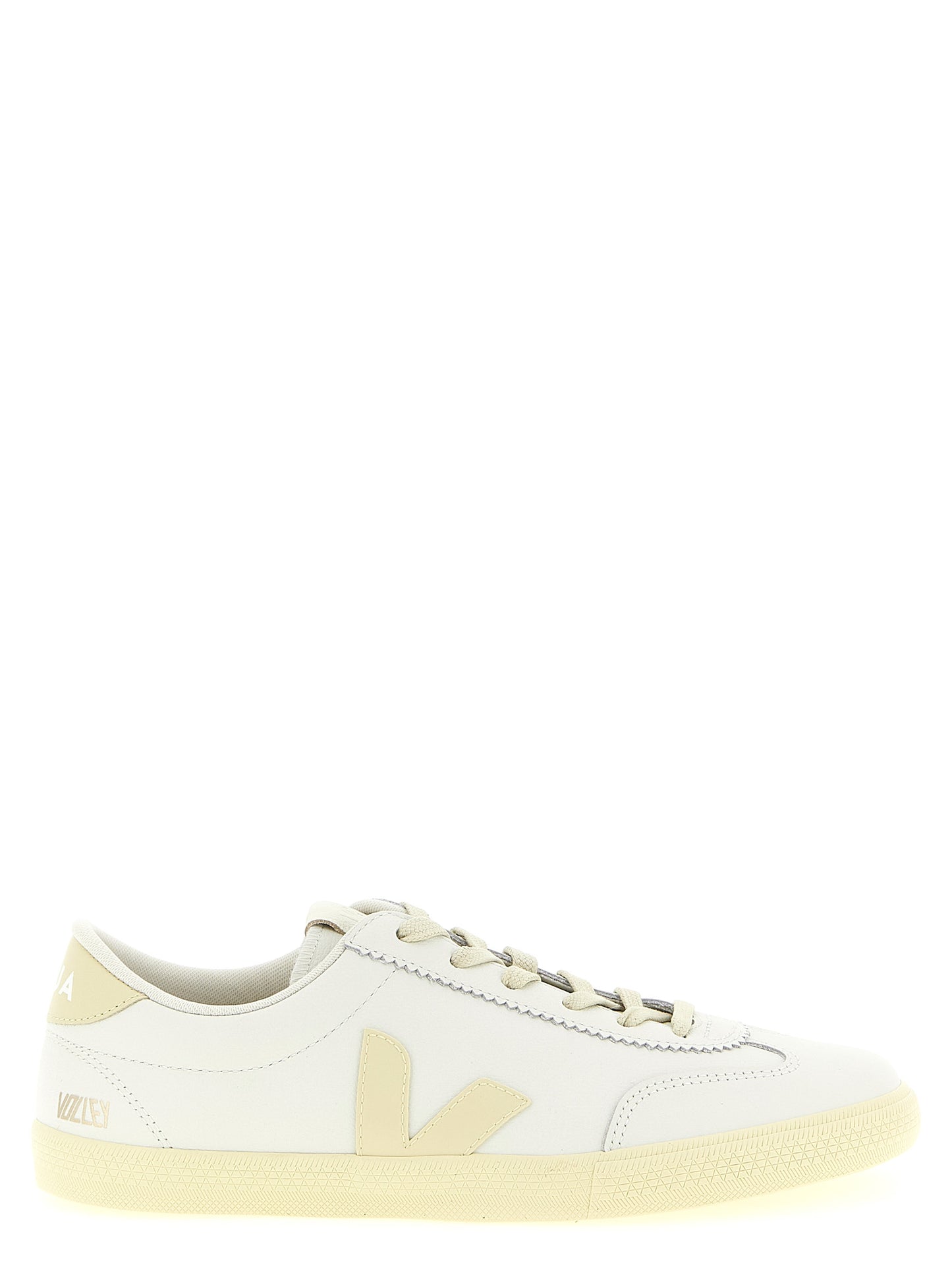 Sneakers by Veja for men in calfskin leather white & signature presents a sumptuous silhouette, artfully capturing the essence of the Men's Fashion Calfskin Leather Sneakers with its sumptuous fashion style design.