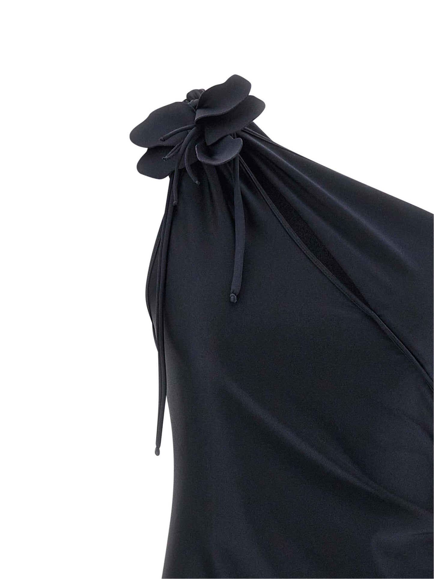 Dress by Coperni for women in stretch polyamide black features an magnificent silhouette, artfully detailed with a magnificent split asymmetric neckline and that flows into an magnificent midi.