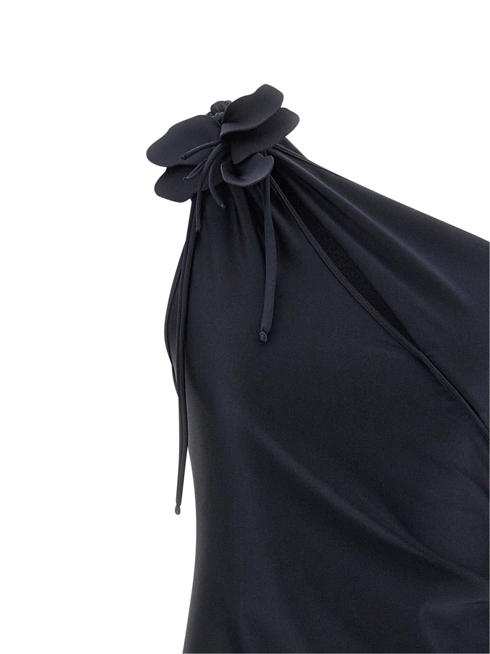 Dress by Coperni for women in stretch polyamide black features an magnificent silhouette, artfully detailed with a magnificent split asymmetric neckline and that flows into an magnificent midi.