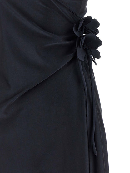 Dress by Coperni for women in stretch polyamide black features an cute silhouette, detailed with a and that elegantly flows into a cute midi.