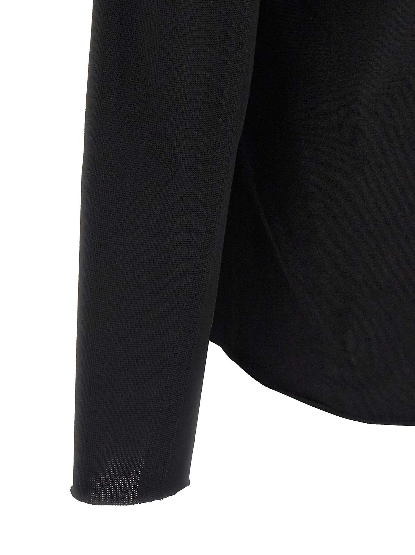 Shirt by Thom Krom for men in stretch cotton black features an polished silhouette, showcasing a sophisticated and detail for a truly polished finish.