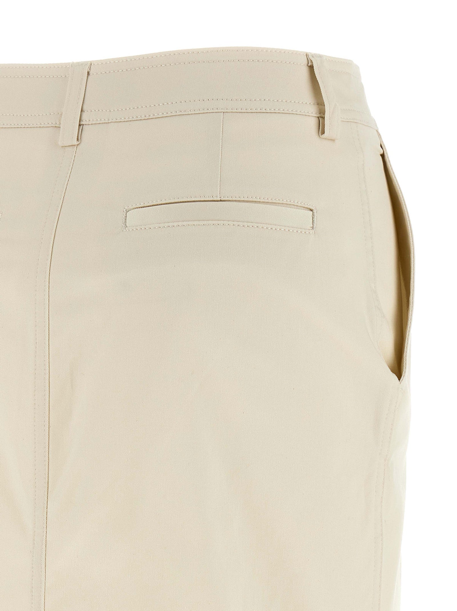 Skirt by THELATEST for women in stretch cotton white features a captivating silhouette, showcasing the captivating Women's Sheath Stretch Cotton Skirt design with a sophisticated midi for a captivating look.