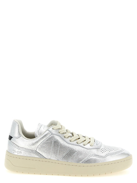 Veja Silver Genuine Leather Low Top Sneakers