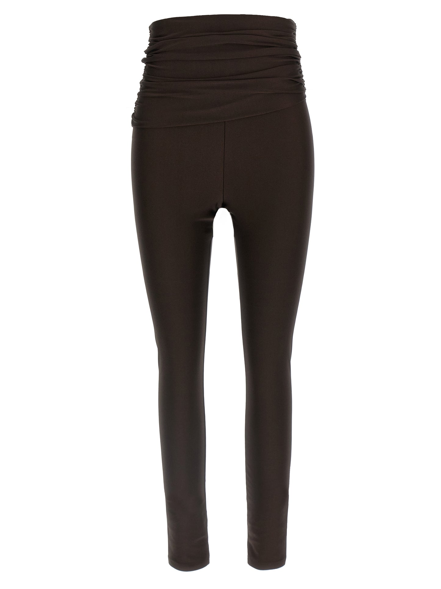 Activewear Leggings by The Andamane for women in stretch polyamide brown features a sporty leggings with a high rise and long, showcasing a sporty silhouette enhanced by innovative .
