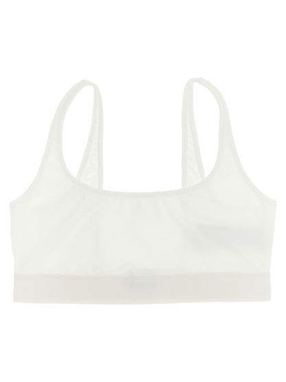 Bra by Tom Ford for women in stretch modal white, jacquard & signature features a flawless silhouette, showcasing the flawless design and intricate detailing characteristic of the Women's Stretch Modal Bra.