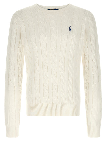 Cardigan by Polo Ralph Lauren for men in cotton white & patterned features an impeccable silhouette, showcasing a sophisticated crew neckline and detail for a truly impeccable finish.