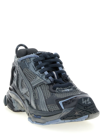 Athletic Sneakers by Balenciaga for men in polyester polyethylene & polyurethane gray features an exquisite silhouette, showcasing the premium athletic style of the Men's Athletic Polyester Polyethylene & Polyurethane Sneakers with an exquisite finish.