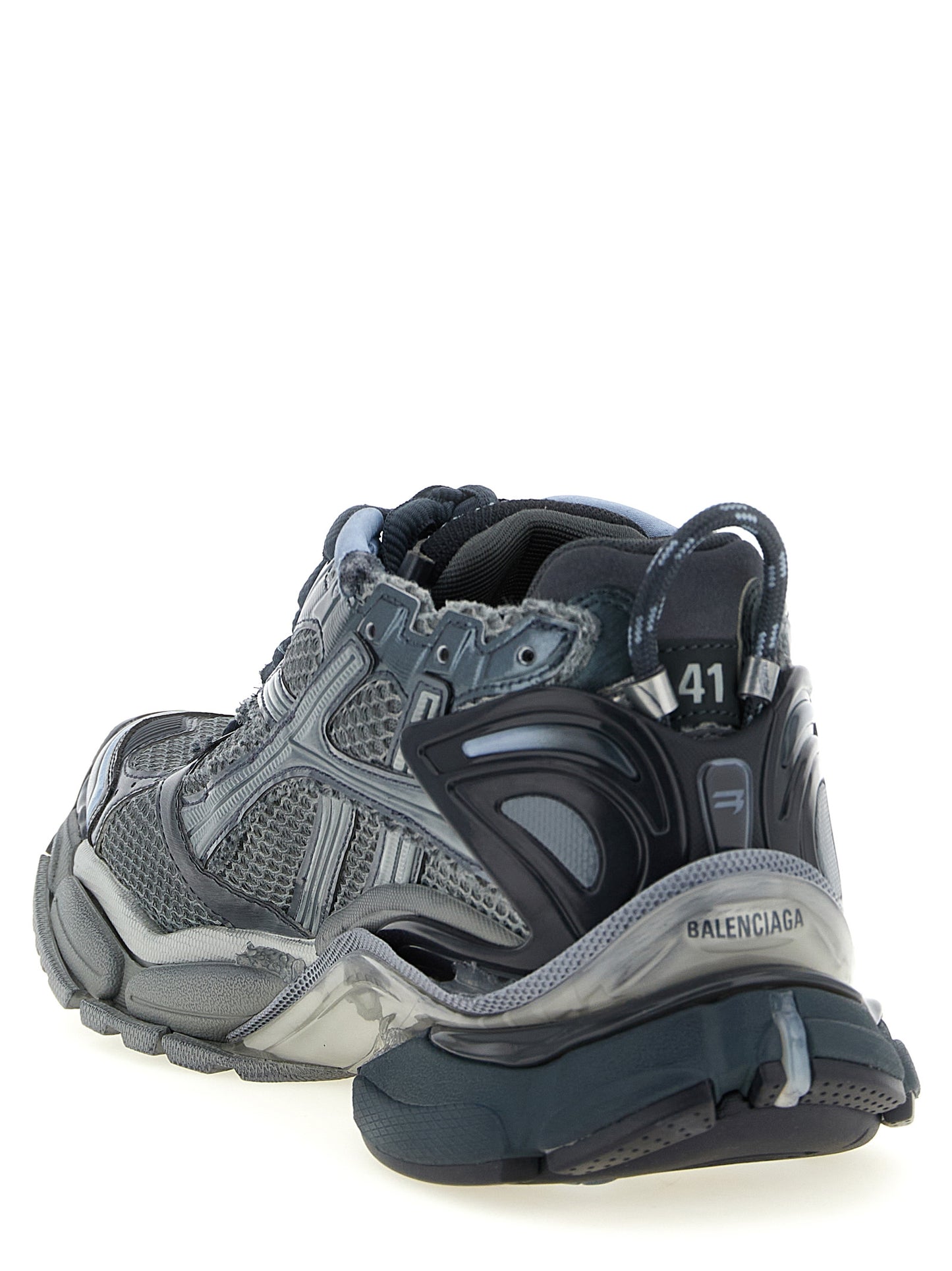 Athletic Sneakers by Balenciaga for men in polyester polyethylene & polyurethane gray features an effortless chic silhouette, showcasing the signature athletic style of the Men's Athletic Polyester Polyethylene & Polyurethane Sneakers collection with a truly effortless chic finish.