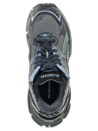 Athletic Sneakers by Balenciaga for men in polyester polyethylene & polyurethane gray showcases an impeccable silhouette, defined by an impeccable athletic style design that perfectly captures the essence of the Men's Athletic Polyester Polyethylene & Polyurethane Sneakers.