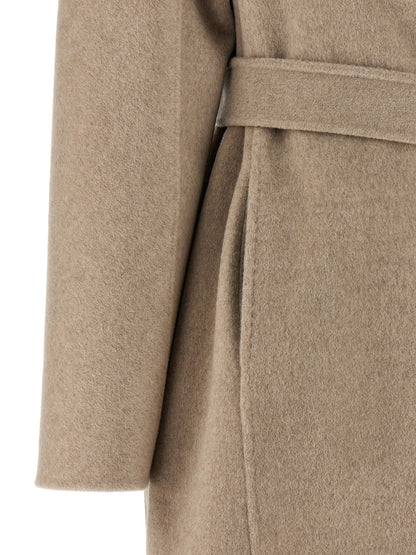 Trench Coat by Max Mara for women in cashmere beige showcases a contemporary silhouette, detailed with a contemporary and distinctive pockets for a truly contemporary finish.