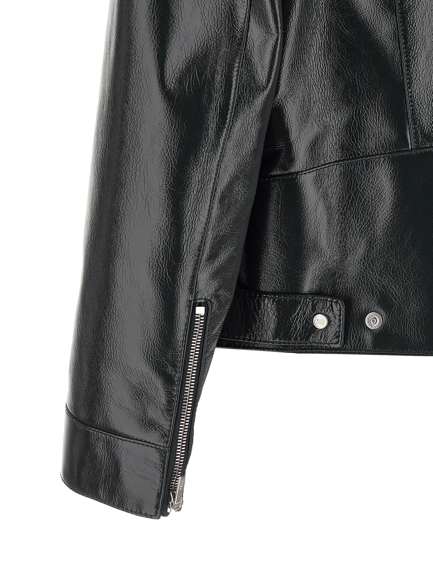 Jacket by Fendi for men in lamb leather blue & signature showcases a enveloping silhouette, artfully detailed with a enveloping and premium for a truly enveloping finish.
