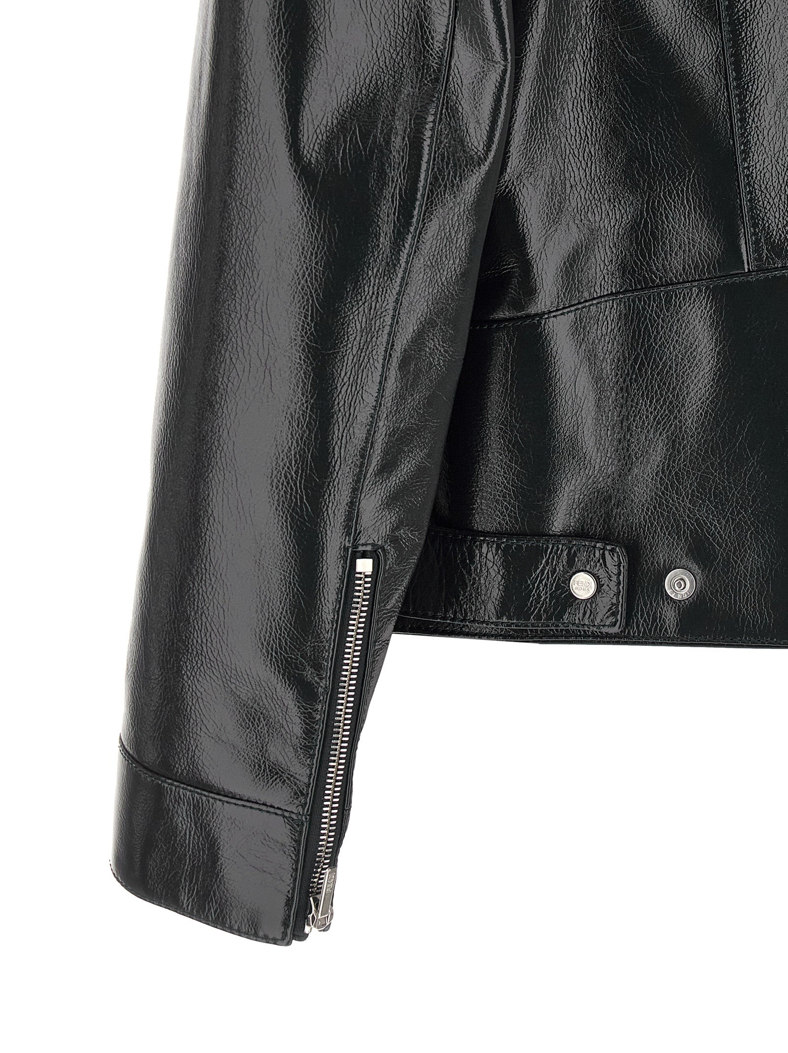 Jacket by Fendi for men in lamb leather blue & signature showcases a enveloping silhouette, artfully detailed with a enveloping and premium for a truly enveloping finish.