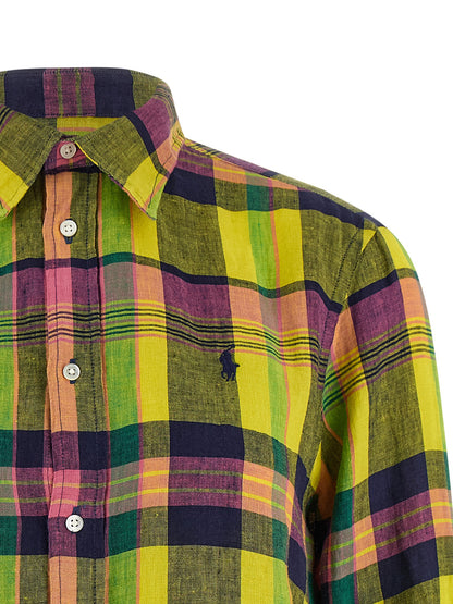 Polo Ralph Lauren Women's Linen Blouse - Multicolor Print