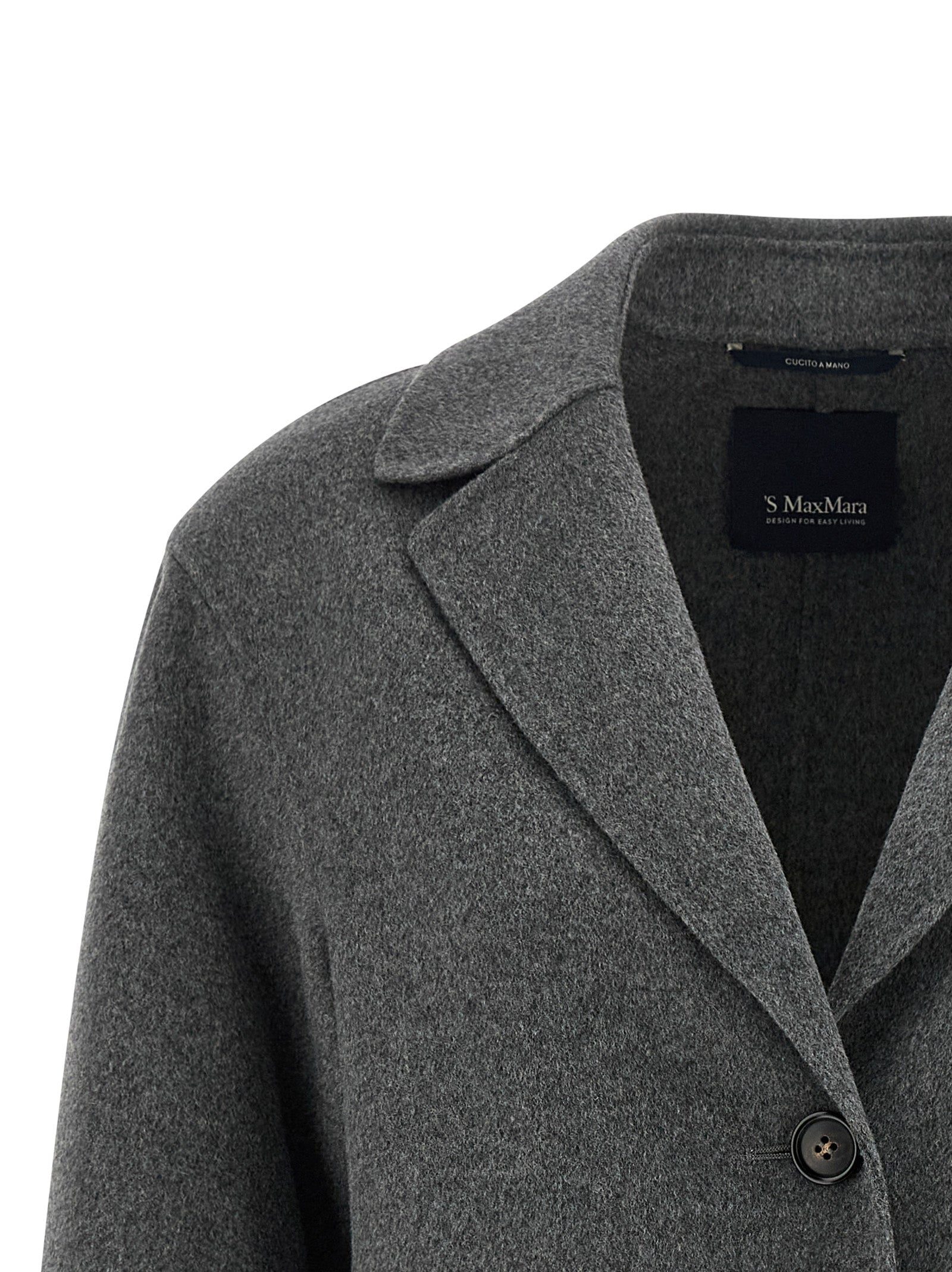 Blazer by S Max Mara for women in virgin wool gray features an stylish silhouette, showcasing a sophisticated lapel neckline and stylish for a truly stylish finish.